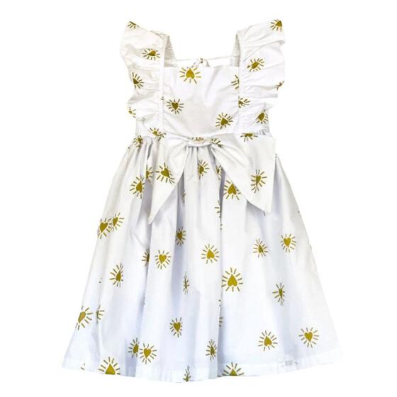 Imagem de Vestido Branco Estampa Bate Coração Infantil Precoce 4338