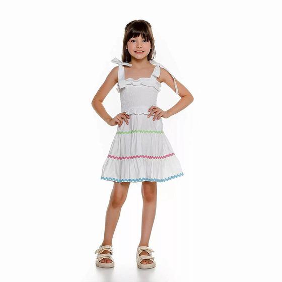 Imagem de Vestido Branco Luluzinha Com Lastex Sianinha Ano Novo Festa