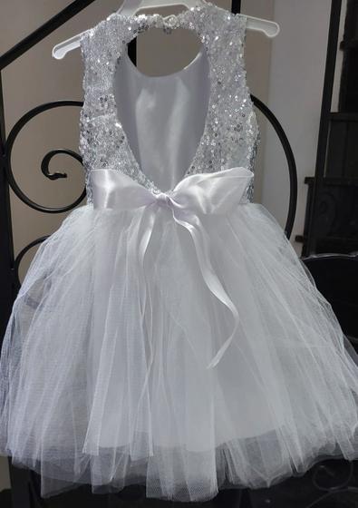 Imagem de Vestido Brilho Tutu Aniversario Casamento Bebê Festa Varias cores