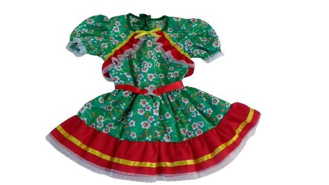 Imagem de Vestido Caipira Estampado Festa Junina