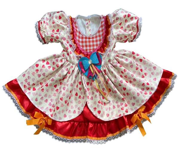 Imagem de Vestido Caipira festa Junina Infantil Papilloo