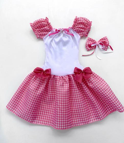 Imagem de Vestido Caipira São João Quermece Xadrez Infantil Adulto  Envio Imediato Ana Fantasias