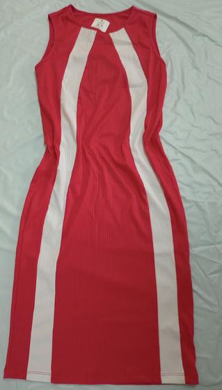 Imagem de vestido canelado com faixa frontal JCS CONFECÇÕES