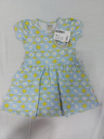 Imagem de Vestido celeste infantil feminino tam 1 ano