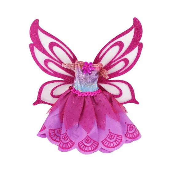 Imagem de Vestido Colorido de Asas de Borboleta para Boneca Barbie (11,8 Polegadas) - Roupas de Conto de Fadas