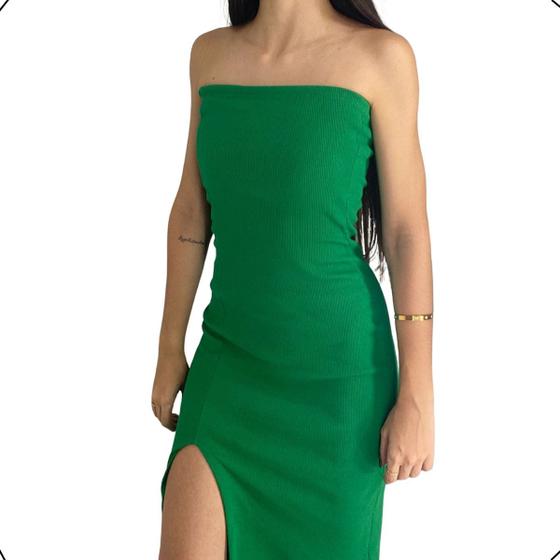Imagem de Vestido Com Fenda Ribanna Tamanho Unico