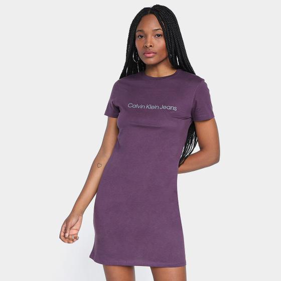 Imagem de Vestido Curto Calvin Klein Reissue Embossed Feminino