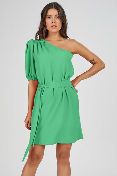 Imagem de Vestido Curto PKS Um Ombro Só Verde Claro