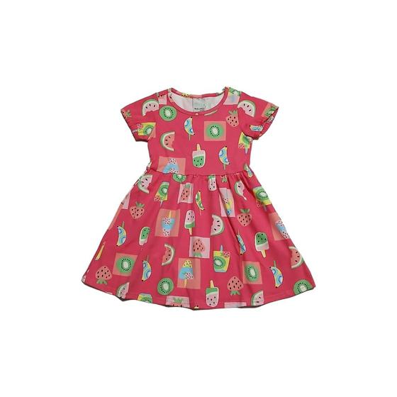 Imagem de Vestido Curto Roupa Infantil Criança Menina Tam 4-6-8 Malwee