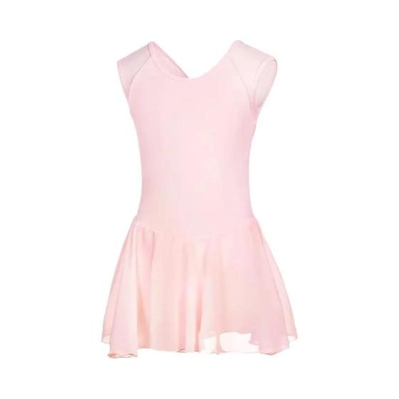 Imagem de Vestido de Balé Infantil Sem Mangas - Algodão e Chiffon