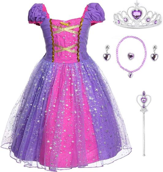 Imagem de Vestido de Fantasia de Princesa JerrisApparel para Festa de Aniversário - Tamanho 3T