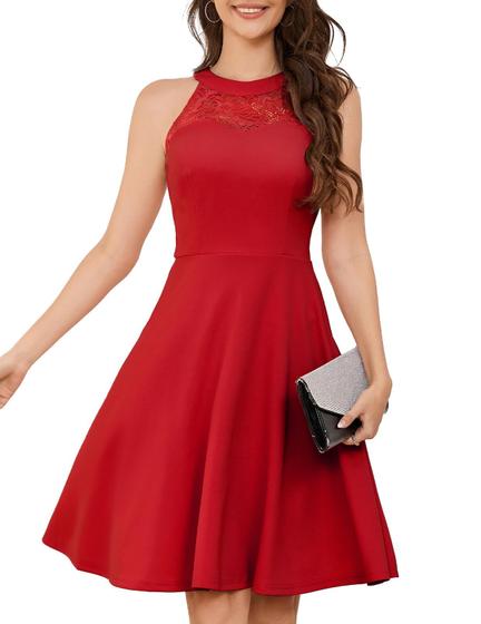 Festa Curto Vestido EvasÃª Para Festa Vestido Evasê Vestido De