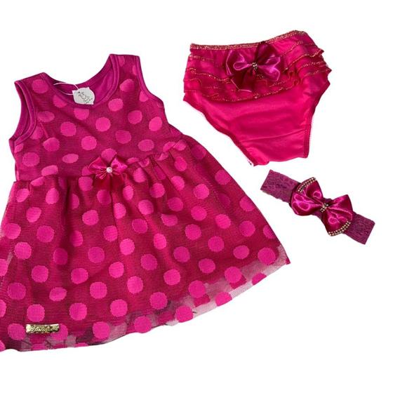 Imagem de vestido de festa infantil 3 peças