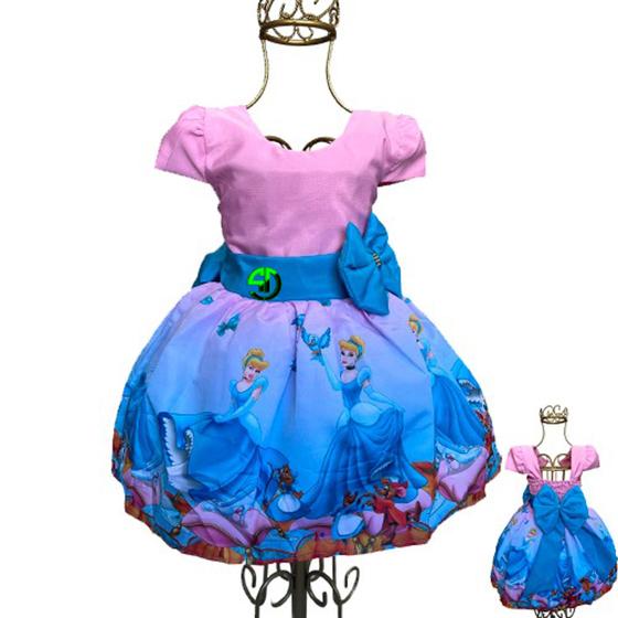 Imagem de Vestido De Luxo Infantil Temático Cinderela