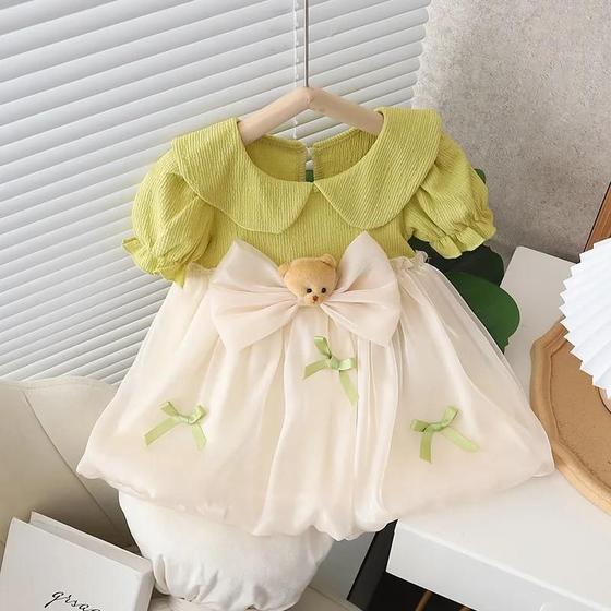 Imagem de Vestido de Menina de Malha Vermelha - Estilo Princesa - Primavera/Outono (1 Ano)