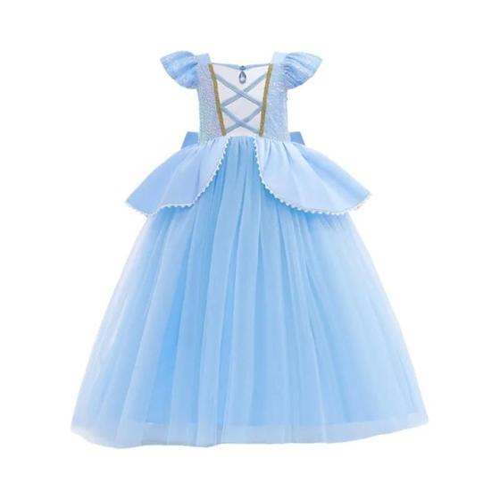 Vestido de Princesa Cinderela Disney para Meninas Fantasia para