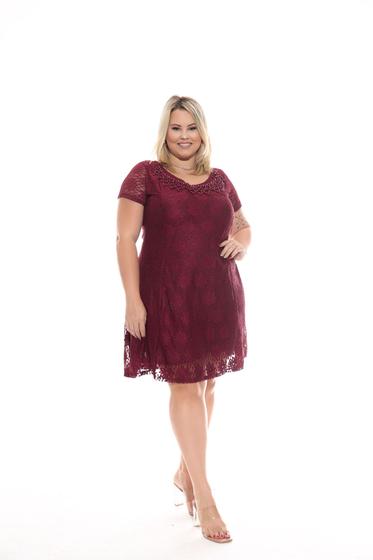 Imagem de Vestido de renda plus size roupa feminina cod 177/2