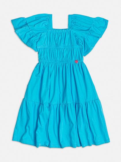 Imagem de Vestido elástico azul com busto momi