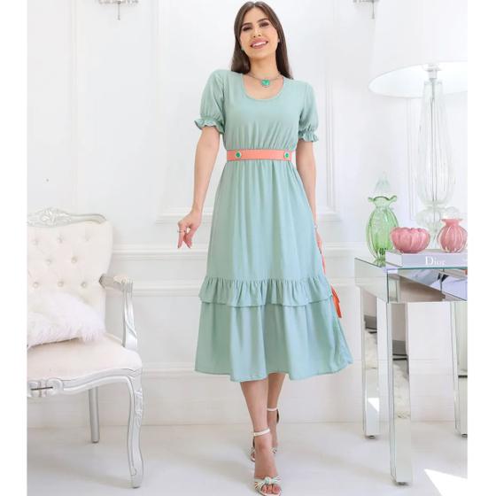 Imagem de Vestido Fagian Azalea Verde Mint