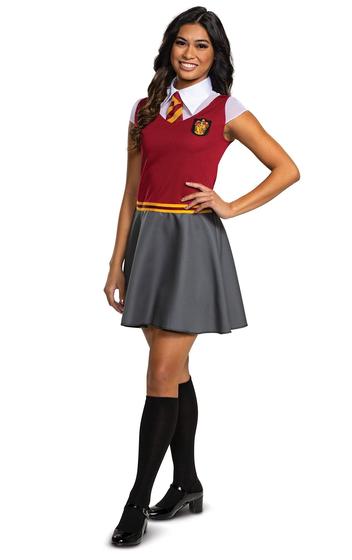 Imagem de Vestido Fantasia Gryffindor Infantil - Tamanho 7-9 Anos