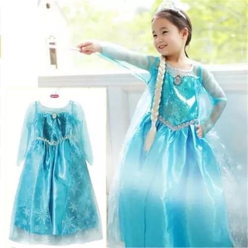 Imagem de Vestido Fantasia Infantil Frozen Rainha Elsa