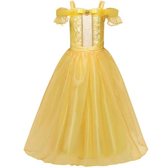 Vestido Fantasia Princesa A Bela E A Fera - L.B.KIDS - Fantasia - Magazine  Luiza