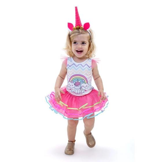 Imagem de Vestido Fantasia Unicórnio Menina Anjo Fantasias