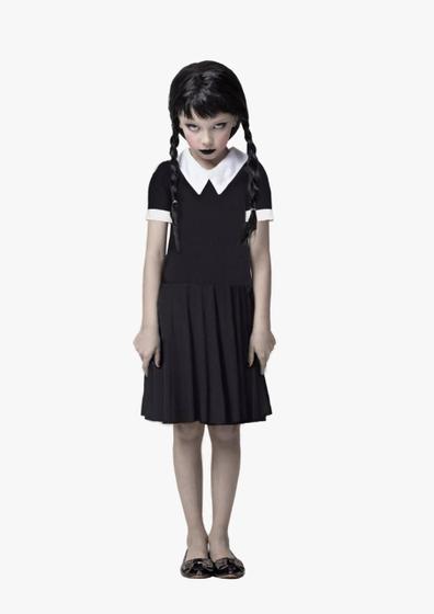 Imagem de Vestido Fantásia Wandinha Addams Infantil