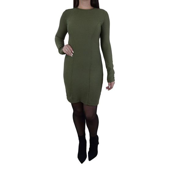 Imagem de Vestido Feminino Babicat ML Canelado Mel Verde - B1839