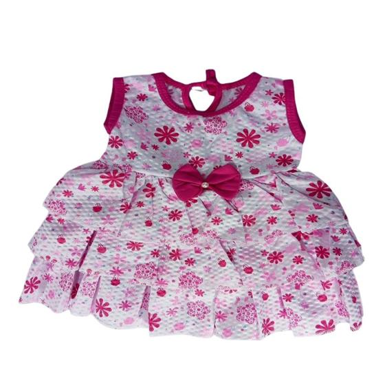 Imagem de Vestido Feminino Bebe Roupa Infantil Saias Em Camadas Estampados