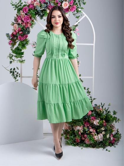 Vestido Manga Babado Camponesa Vestido Best Sale Manga Babado 2025