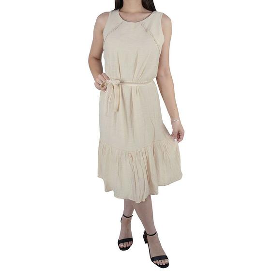 Imagem de Vestido Feminino Jumaniy Regata Grego Bege - J22089