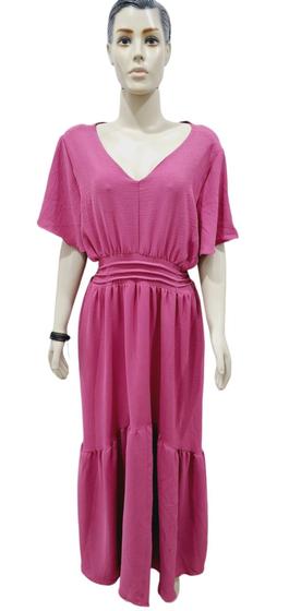 Imagem de Vestido Feminino Longo Plus Size Crepe DUNA