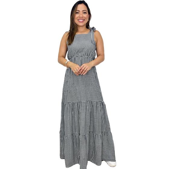 Imagem de Vestido Feminino regata soltinho com alça de amarração