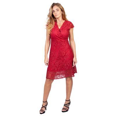 Imagem de Vestido Feminino Renda Tubinho Midi Festa Moda Evangelica