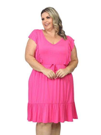 Imagem de Vestido Feminino Senhora Moda Evangélica Plus Size Novidade