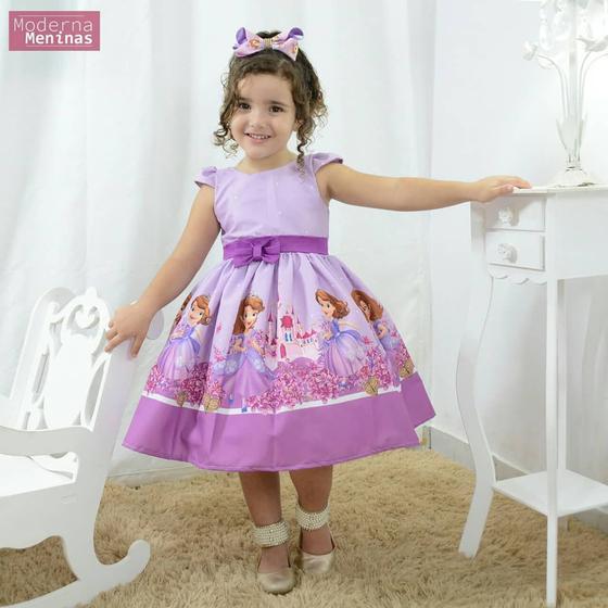 Imagem de Vestido festa infantil da princesa Sofia - Festa