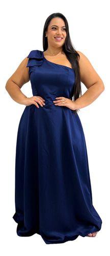 Shop vestido azul plus size longo Top Sale