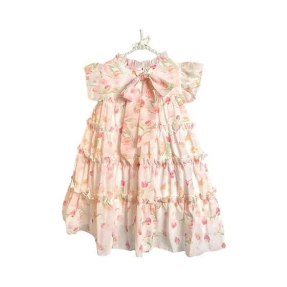 Imagem de Vestido Floral Sem Mangas para Bebê - Vestido de Princesa para Verão 2023