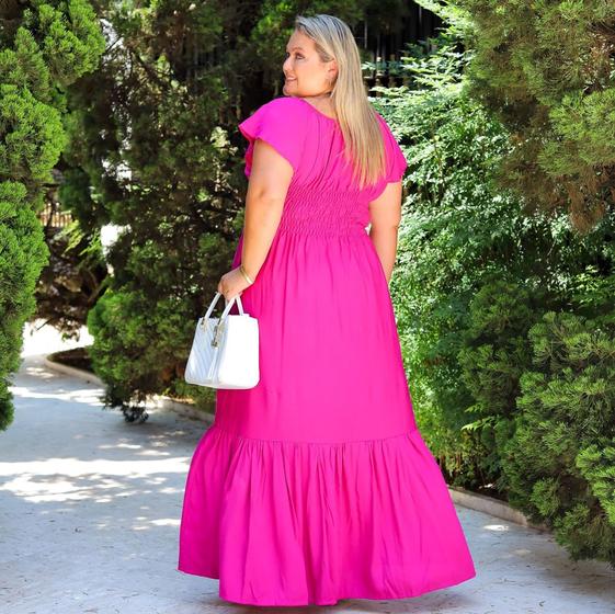 Imagem de Vestido Gestante Moda Feminina Vestido Longo Para Gravida Plus Size