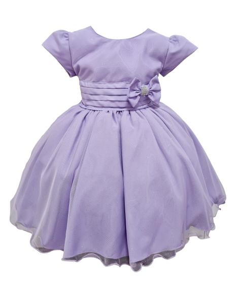 Imagem de Vestido Glitter Brilho Lilás Infantil Princesa Luxo Menina