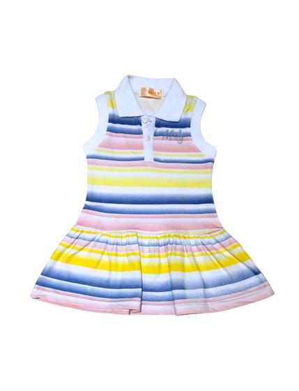 Imagem de Vestido Gola Polo Regata Infantil Menina