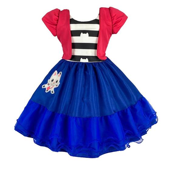 Imagem de Vestido Infantil A Casa Mágica da Gabby com Bolero