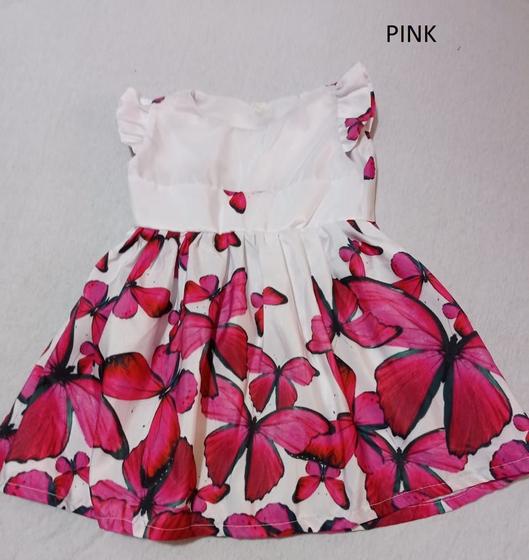 Imagem de Vestido Infantil BORBOLETA PINK Bebê Top Festa