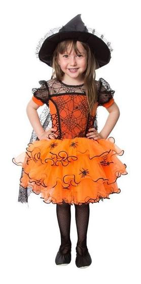 Imagem de Vestido Infantil Bruxinha Halloween Dia Das Bruxas Papilloo