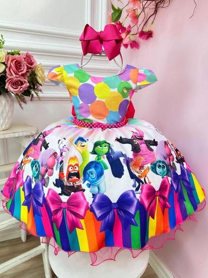 Imagem de Vestido Infantil Colorido Divertidamente Festas