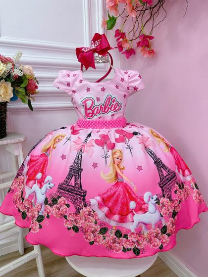 Imagem de Vestido Infantil da Barbie Estampado