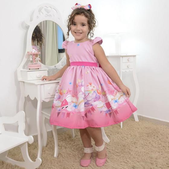 Festa Peppa Vestido Aniversario Peppa Pig Vestido Tematico Vestido