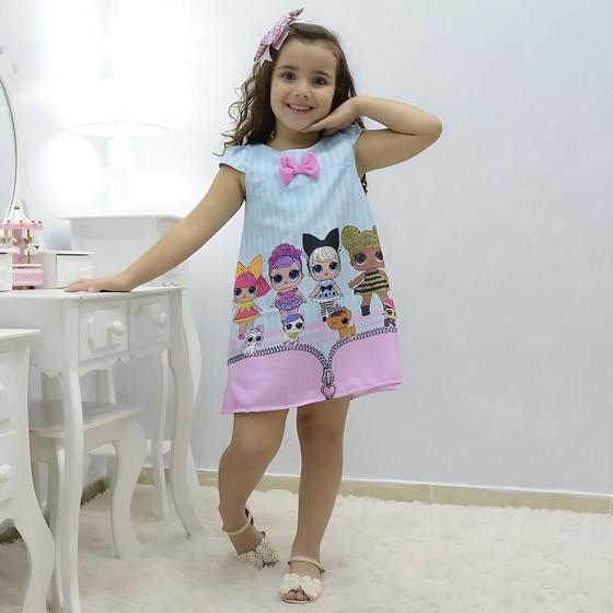 Imagem de Vestido infantil das mínis bonecas Lol surprise - fashion