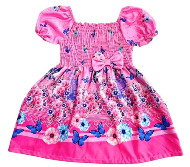 Imagem de Vestido Infantil Elegance Flores Borboleta